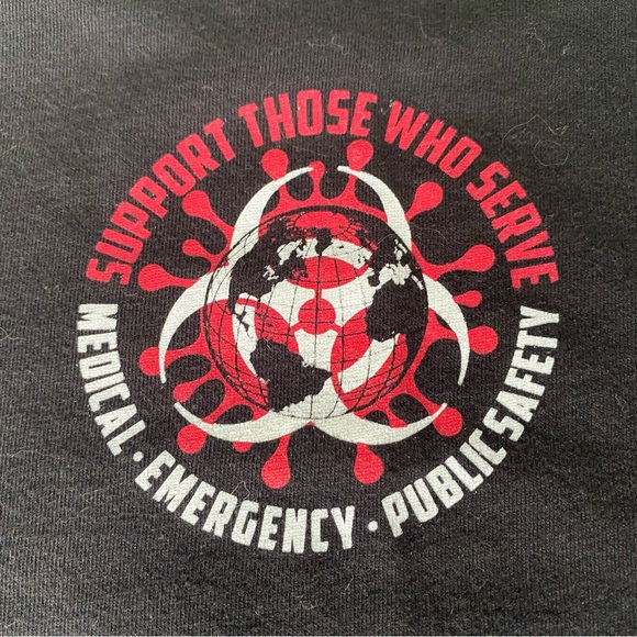 1st Responder shirt -BIOHAZARD, Law Enforcement, Fire Rescue, EMT, pandemic swag - Picture 3 of 10